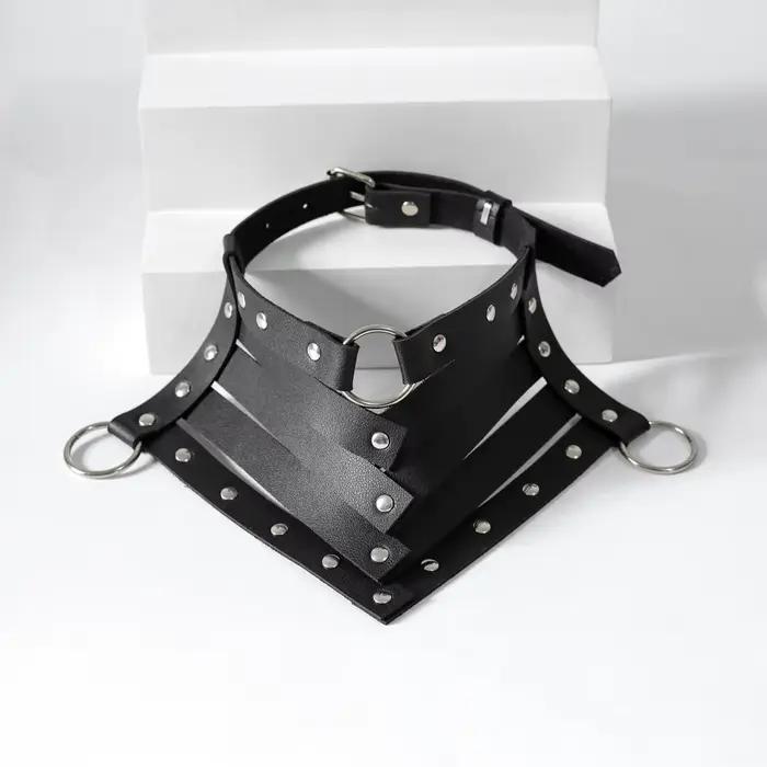 Noir Sexy à la mode Rock gothique collier colliers bijoux gothique en cuir ceinture Rivets Harajuku Punk collier ras du cou pour les femmes cadeau