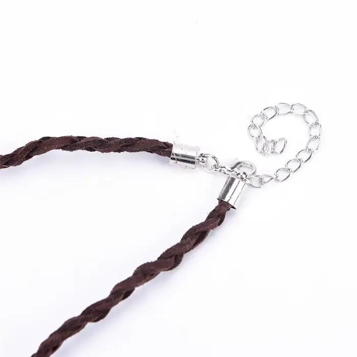 Collier de princesse Moana pour femmes et filles, accessoires de bijoux, film animé, Cosplay, corde en cuir tressée à la main
