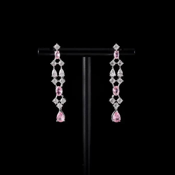 Ensemble de colliers ras du cou JEWELIFE 00104 pour femmes, ensemble de bijoux de mariée en zircon cubique, accessoire de fête de Dubaï et d'Arabie Saoudite, accessoire de fiançailles