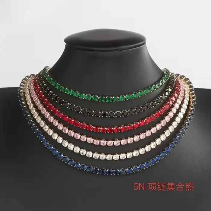 Bracelet coloré Monaco S-Clasp chaîne zircone cubique pour femmes sorties soirées événements formels