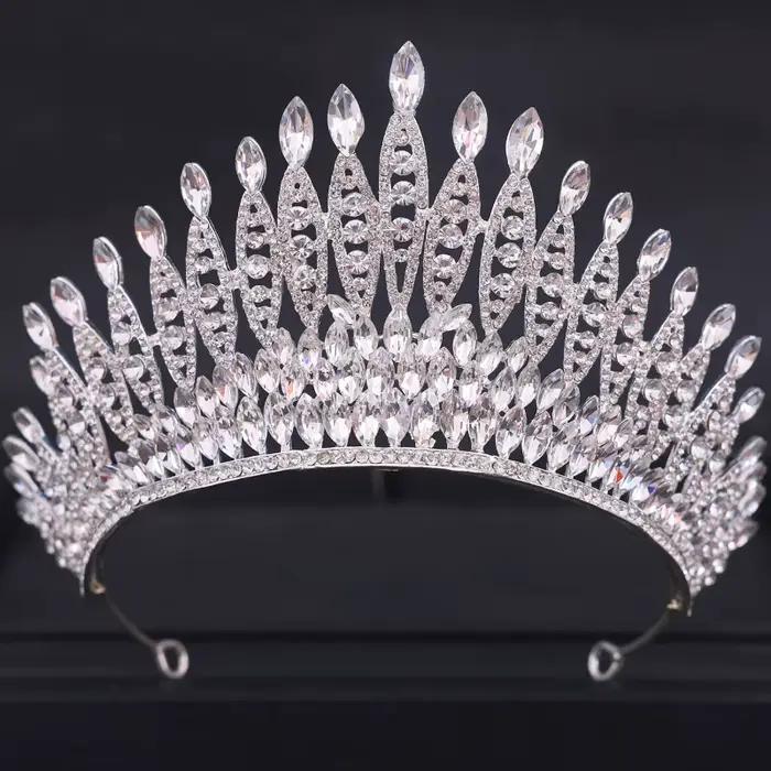 Diadèmes et couronnes en cristal baroque, diadème de bal en strass pour femmes, accessoires de cheveux de mariée, couronne de bijoux