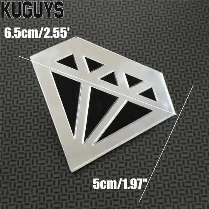 KUGUYS-Bague Géométrique Or et Argent pour Femme, Bijoux en Acrylique, Hyperbole, Hip Hop, Grands Accessoires pour Grands Doigts