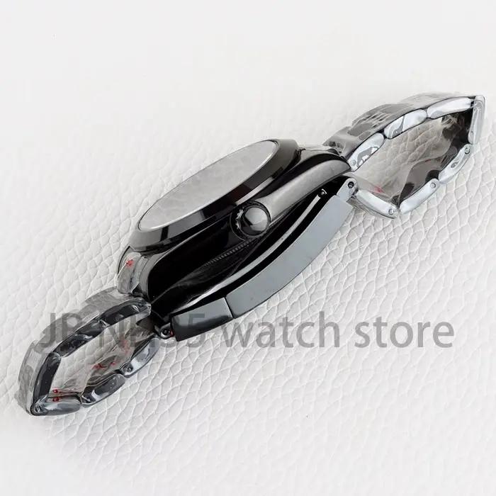 Bracelet Oyster PVD noir/or, boîtier NH35 36mm/39mm pour cadran 28.5mm, mouvement NH35 NH36, verre saphir, Bracelet jubilé en acier 316L