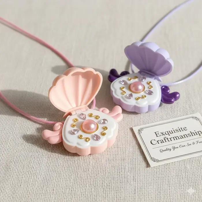 Collier coquillage Mermaid Melody Pichi Pitch, pendentif cosplay anime, médaillon magique princesse perle, bijoux dessin animé, cadeau pour les fans