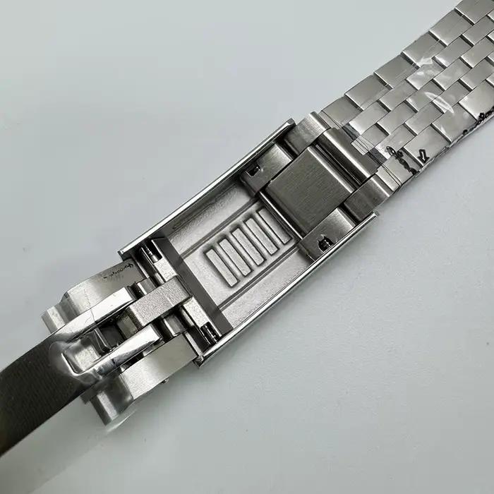 Bracelet Oyster/Jubilee en acier massif argenté, largeur 20MM, boucle Ad Justment pour boîtier de montre Datejust SUB GMT NH35 36/40mm