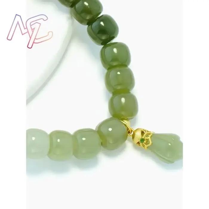 Bracelet de fleurs Hetian naturelles, plaqué or 18 carats, agate, tourmaline, exquis, bijoux sexy pour jeunes filles, cadeau de mode