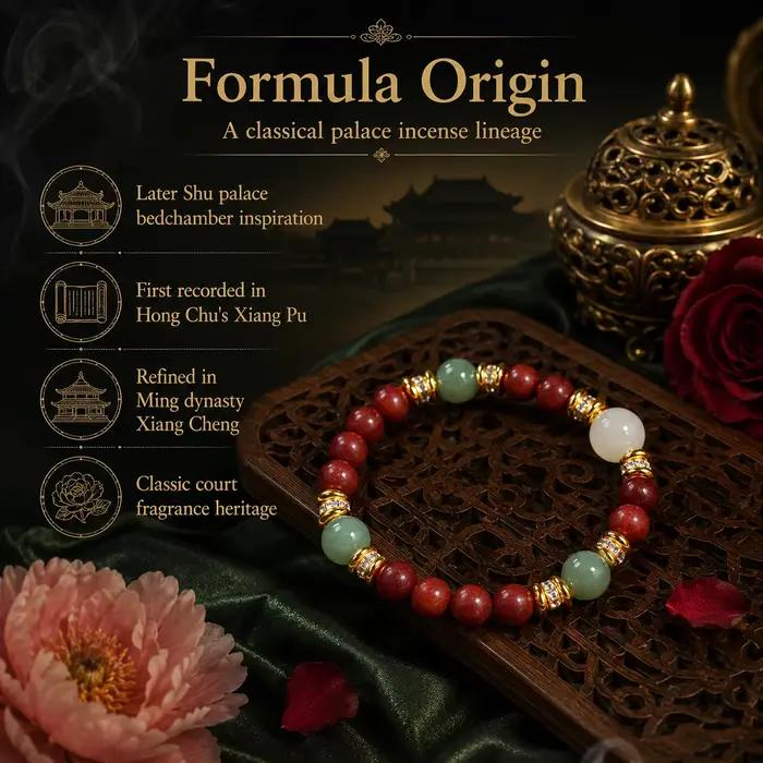 Bracelet extensible DIY en perles parfumées naturelles faites à la main, 8 mm, perles rouges avec accent couleur jade, bijoux pour femmes et hommes, cadeau