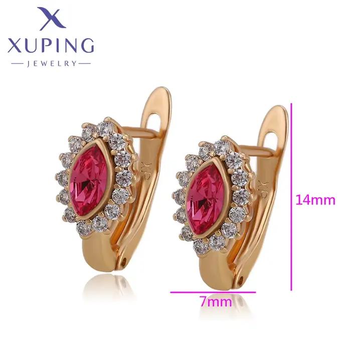 Xuping bijoux élégant mode nouveauté boucles d'oreilles en cristal pour femmes filles A 00672925