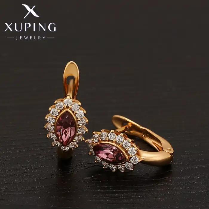 Xuping bijoux élégant mode nouveauté boucles d'oreilles en cristal pour femmes filles A 00672925