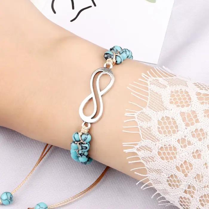 Bracelet de perles d'arbre de vie pour femmes, pierre naturelle, perles mala, bracelets tressés faits à la main, méditation d'ami, bijoux de guérison Reiki