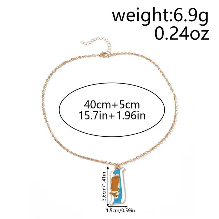 Collier Aihua avec pendentif chien teckel mignon, idéal pour les fêtes d'anniversaire, cadeaux de bijoux pour filles et enfants