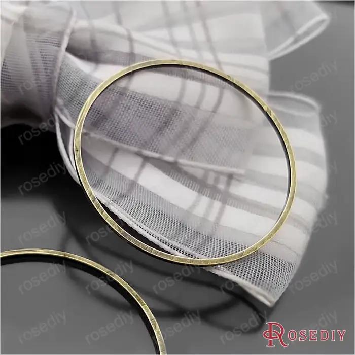 Anneau fermé rond en cuivre Antique, 20mm 25mm 30mm 40mm 50mm 80mm, vente en gros, accessoires de bijoux à bricoler soi-même (JM6439)