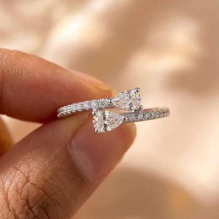 Bague exquise en argent Sterling 925 pour femmes, bijoux de cérémonie de fiançailles, à la mode, chic, de haute qualité, offre spéciale
