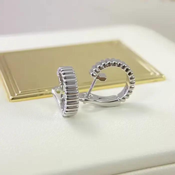 Boucles d'oreilles pendantes en argent sterling 925 plaqué or pour femmes, finition satinée, accessoires de bijoux tendance