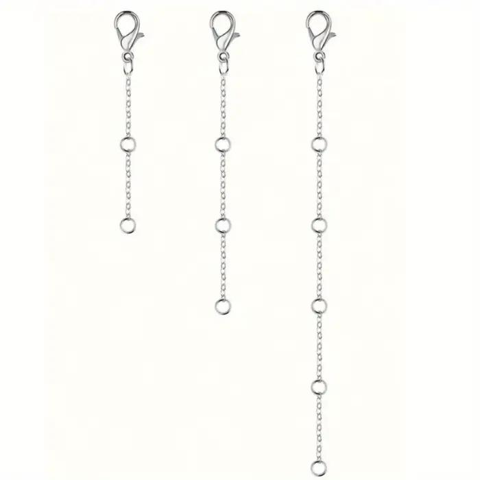 Nouveau fermoir à homard Plus chaîne de réglage de chaîne de queue, chaîne d'extension de bijoux, accessoires de collier simples