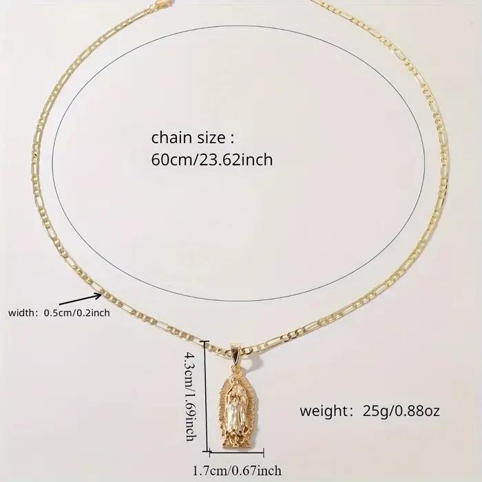 Collier Série Mary Tridimensionnel, Convient au Port 03, Cadeau aux Membres de la Famille, Nouveau