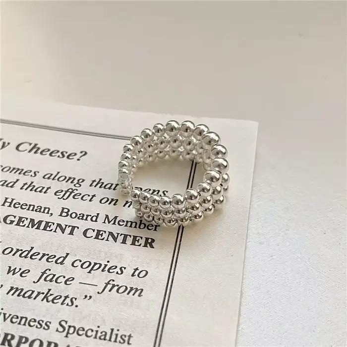 XIYANIKE – bagues réglables à trois couches avec points pour femmes et filles, mode coréenne, bijoux pour le nouvel an, cadeau de fête d'anniversaire, Anillos Mujer