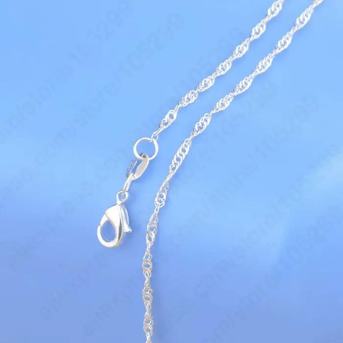Mélange de 20 pièces en argent regardé 925 véritable, lien ouvert long, accessoires de collier de bricolage exécutif, vente en gros, différents styles