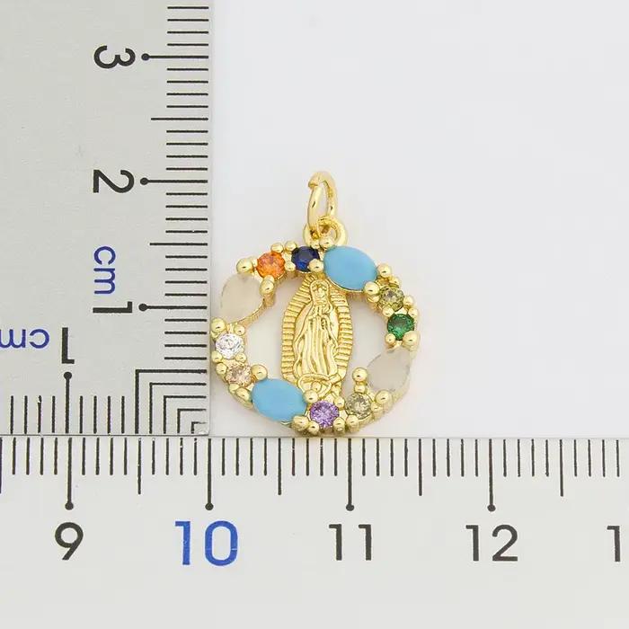Collier vierge marie couleur or de haute qualité pour femmes, collier pendentif de prière chrétienne, jésus, Religion, bijoux cadeau