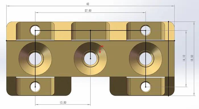 Pince de verrouillage pour guitare, derrière l'écrou, traitement CNC noir chromé or