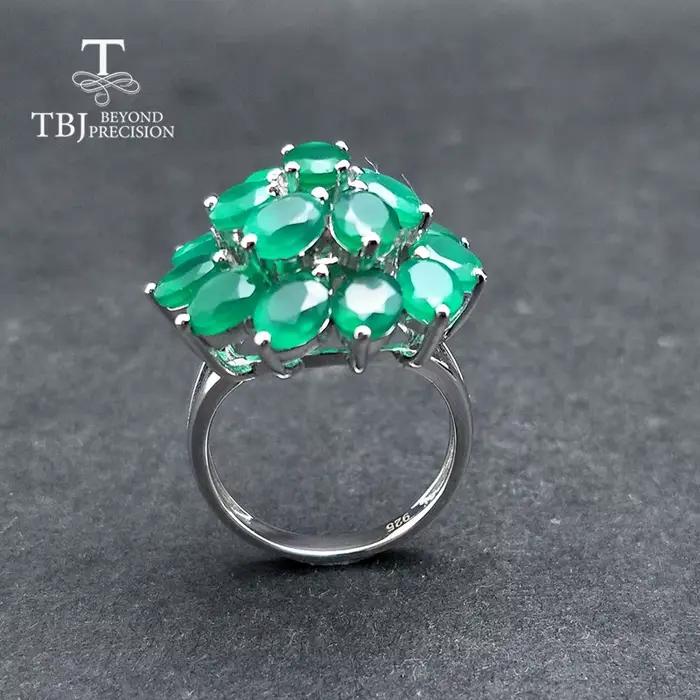 Agate verte naturelle avec bague et pendentif en argent sterling 925, bijoux au design simple, classique et élégant pour femmes, cadeau pour dames, 2026
