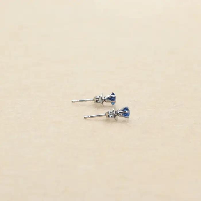 Boucles d'Oreilles en Acier Inoxydable, Bijou en Clip Anti-Allergie, 4mm