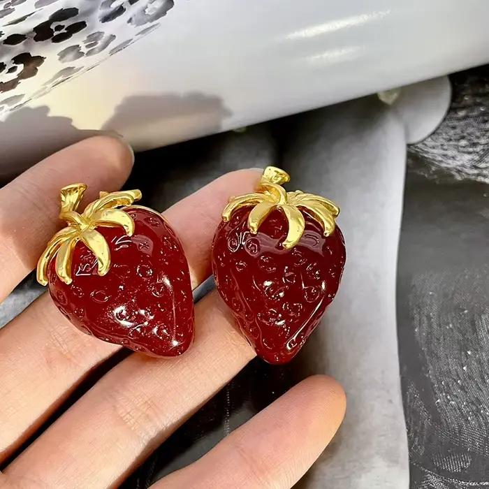 Boucles d'oreilles classiques bordeaux, bijoux de luxe de grande taille pour femmes et filles, Design de Niche, cadeau élégant, Clips d'oreille pour dames, fête de Banquet