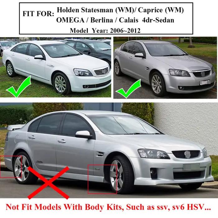 Bavettes pour Holden Caprice Statesman WM Commodore VE Berlina Calais Ute Chevrolet Lumina Omega Bitter Vero, 4x