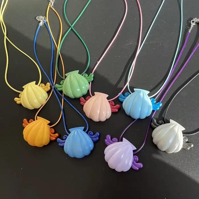 Collier coquillage Mermaid Melody Pichi Pitch, pendentif cosplay anime, médaillon magique princesse perle, bijoux dessin animé, cadeau pour les fans