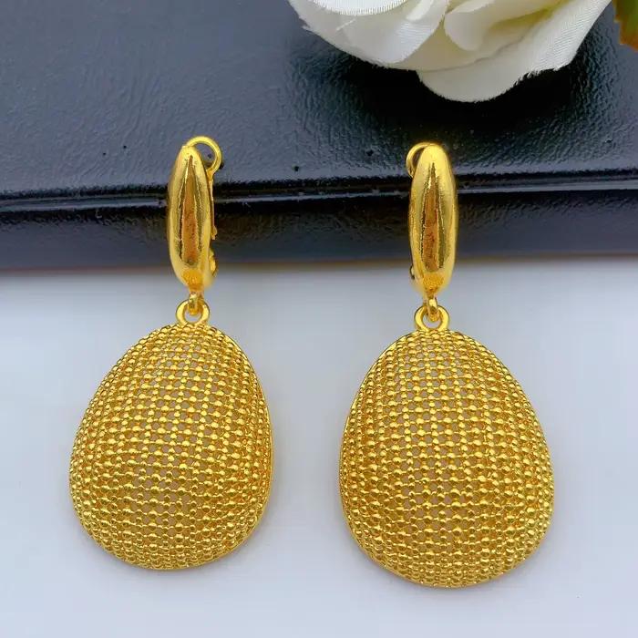 Nigeria indien 24K couleur or collier boucles d'oreilles ensemble de bijoux pour les femmes africain dubaï mariée fête de mariage bijoux en gros