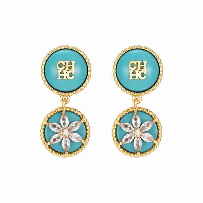 Boîte à bijoux élégante pour boucles d'oreilles femme, en alliage, avec lettres/chiffres/texte, style mode, pour le quotidien, luxe léger, pour l'Europe du Nord
