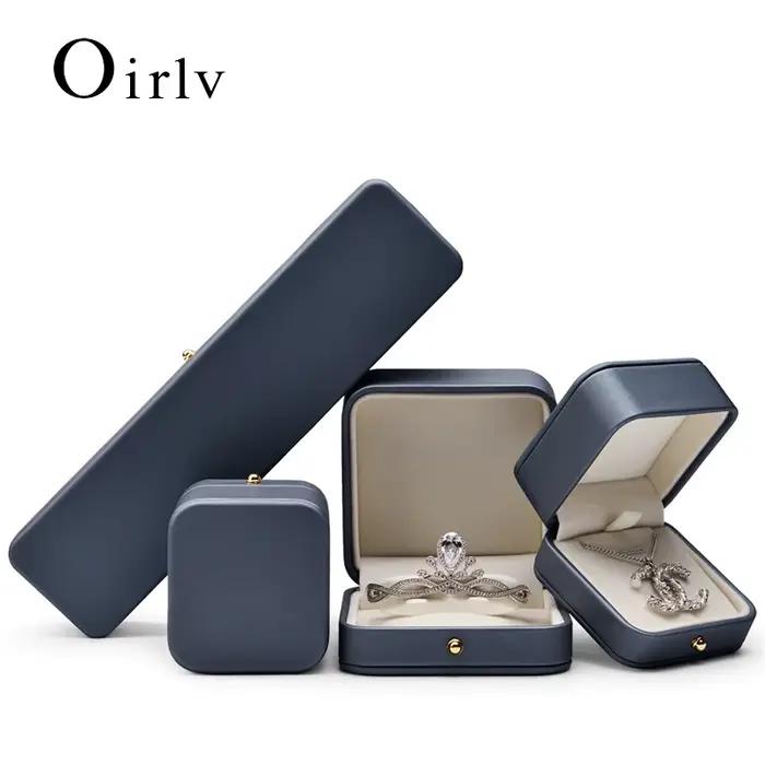 Oirlv – boîte à bijoux en cuir, organisateur de bijoux, collier, pendentif, Bracelet, longue chaîne, boîte de rangement, emballage, boîte cadeau pour mariage