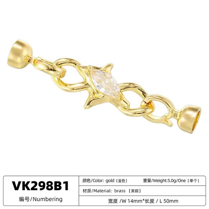 ZHUKOU accessoires de bijoux de luxe ensemble de boucles avec pierres CZ bijoux pour dames accessoires de bijoux faits à la main: VK297-VK298