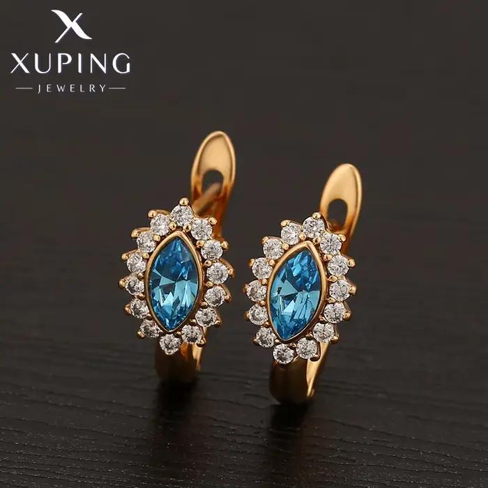 Xuping bijoux élégant mode nouveauté boucles d'oreilles en cristal pour femmes filles A 00672925