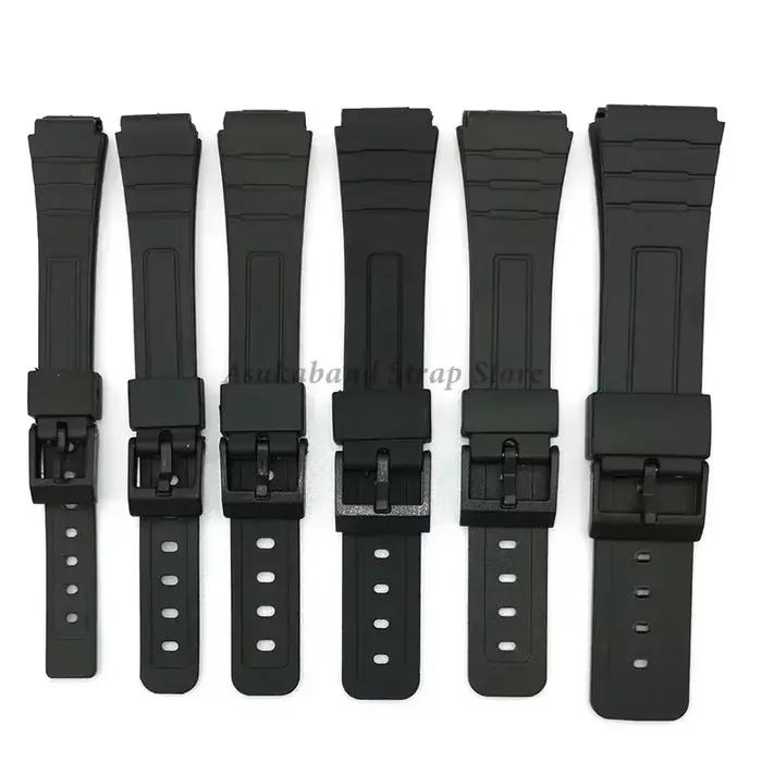 Bracelet en caoutchouc de Silicone pour Casio W800H A158/168 AE1200/1300 F91W F84, 12/14/16/18/20/22mm, accessoires pour hommes et femmes