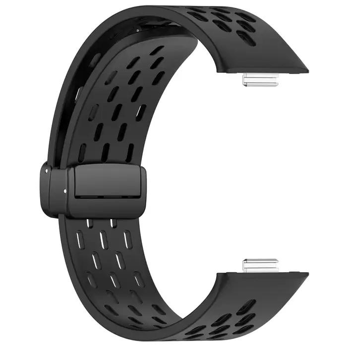 Bracelet magnétique pour Huawei Watch Fit 3/Fit 4/4 Pro/Fit 5/5 Pro, Bracelet en Silicone respirant, accessoires correa Huawei Watch Fit 4
