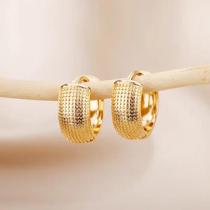 Petites boucles d'oreilles couleur or pour femmes, en acier inoxydable, couleur argent, tendance, Piercing, bijoux cadeau pendientes mujer, 2024