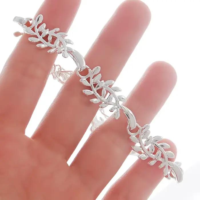 Breloques en os de poisson en argent Sterling 925, bijoux fins pour filles