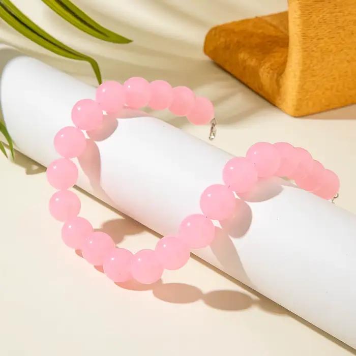 Docona bohême perle ronde colorée collier pour femmes mode Banquet réglable géométrique vacances bijoux cadeaux de fête