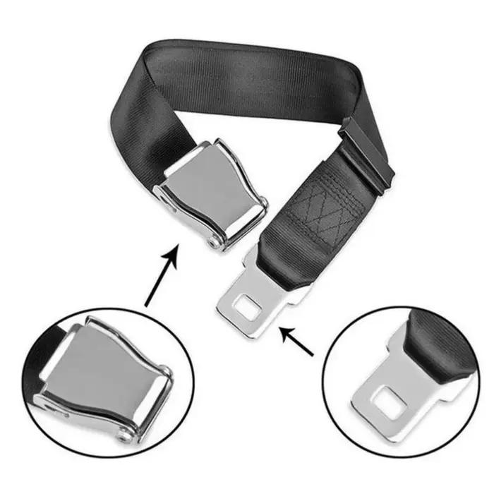 Ceinture de sécurité réglable à 2 points, sangle d'extension rétractable, siège arc-en-ciel allongé, équipement d'amusement, structure d'avion et de voiture
