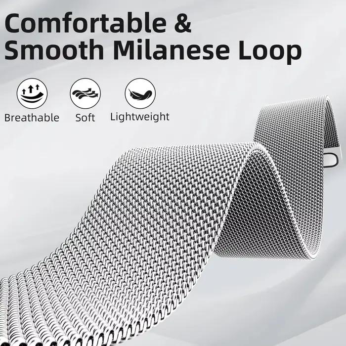 Bracelet de montre intelligente 20mm pour Omega X Swatch Joint MoonSwatch Bracelet milanais en acier inoxydable pour Bracelet de montre magnétique MoonSwatch
