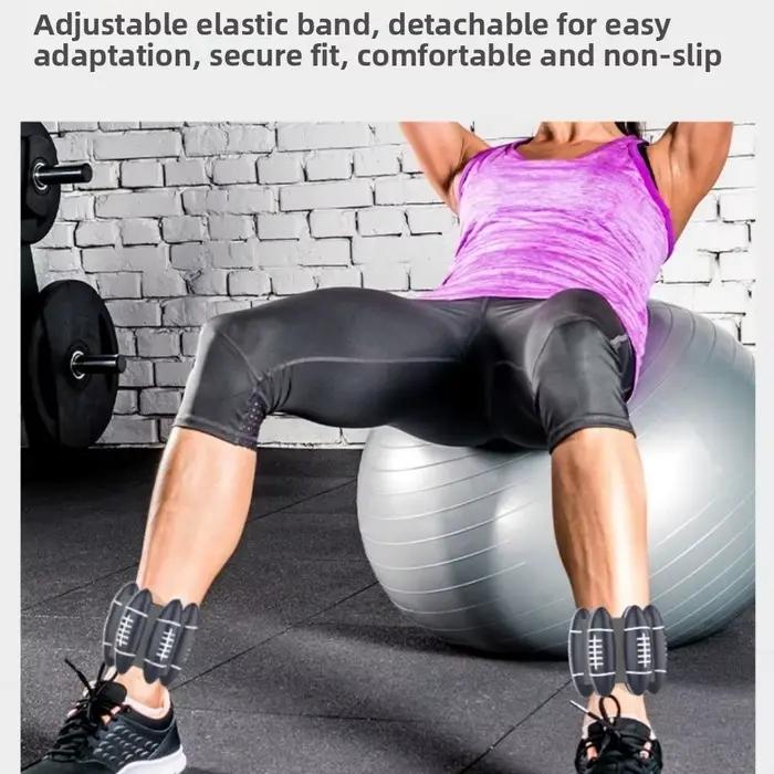 1 Paire de Bracelets de Poignet Lestés en Forme de Ballon de Rugby, 2 LB, Poids Réglable, Sangle de Poignet Lestée, Yoga, Anti-Transpiration