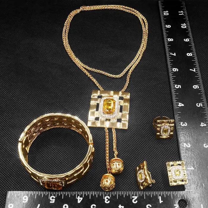 Ensembles de bijoux de pierres précieuses artificielles pour femmes