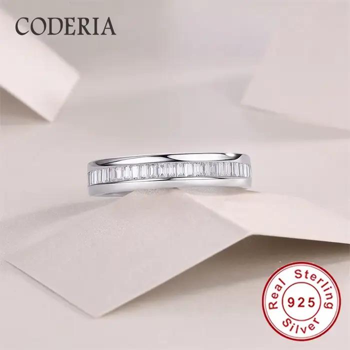 Bague en argent sterling 925 sertie de moissanite couleur D pour femmes, élégante et certifiée Gra pour occasions spéciales et cadeaux de prestige