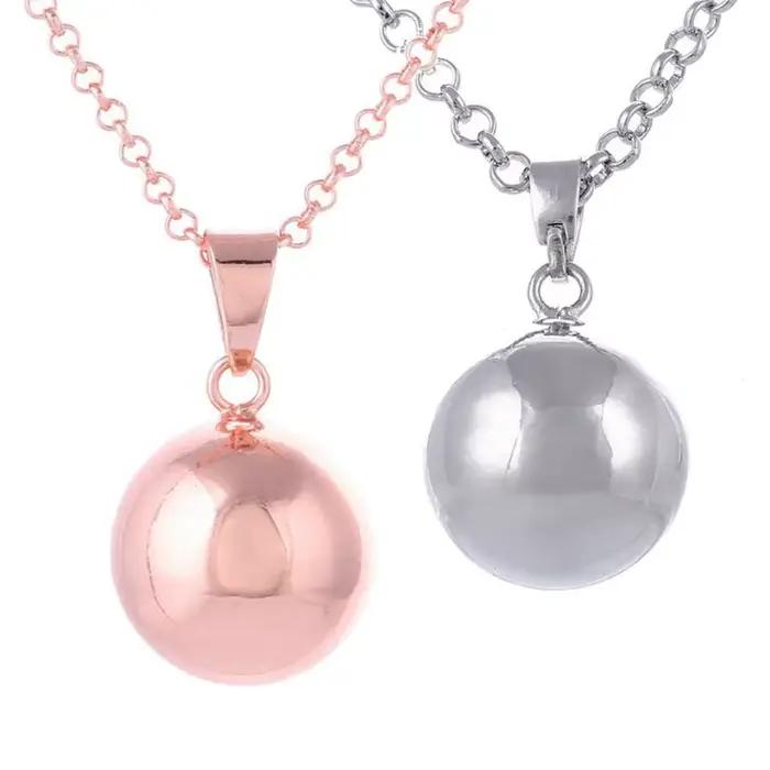 Collier boule d'harmonie brillant de grossesse