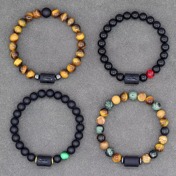 12 signes du zodiaque Bracelet Homme Constellation Bracelets hommes Cancer vierge lion balance Bracelet femmes amitié cadeau bijoux à portée de main
