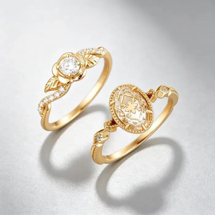 LAMOON – bagues en pierres précieuses Moissanite pour femmes, en argent Sterling 925, élégantes, de luxe, plaquées or, accessoires de bijoux fins, cadeau RI415