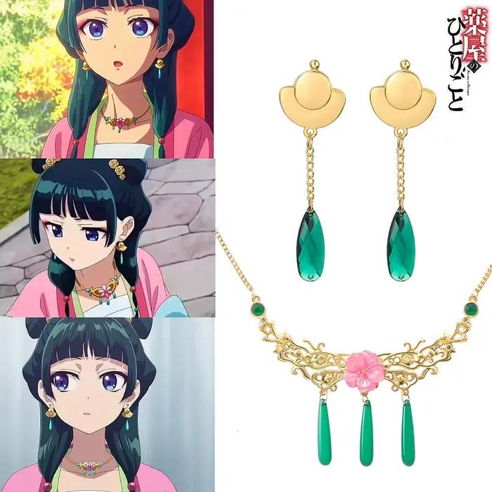 Collier et boucles d'oreilles pour femmes et filles