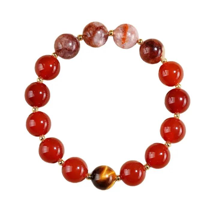Bracelet Original en Agate rouge naturelle