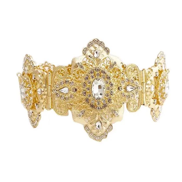 Bijoux De Luxe En ou Style Marocain Clip Fleur Creuse Arad Mariage Dérsynchronisation Patients Envir